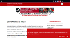 Desktop Screenshot of europeanknightsproject.com