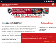 Tablet Screenshot of europeanknightsproject.com